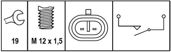 Interruptor de marcha atrás  para Opel Astra  (L35)