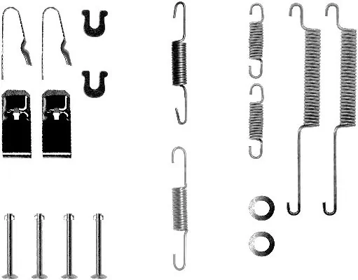 Juego de montaje, zapatas de freno traseras para Honda Civic VI (EJ9, EK3/4)