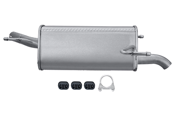 Silenciador trasero para Opel Corsa F08, F68