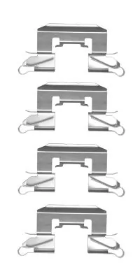 Juego de resortes de sujeción de pastillas de freno delanteras Mazda 2 II hatchback (DE) (2007 - 2014) precio, desde 10,69 EUR