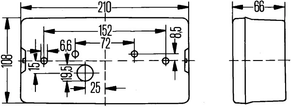 2VP006040117 HELLA Piloto trasero izquierdo