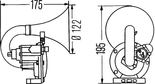 3PA004206031 HELLA Claxon