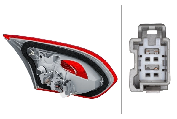Piloto trasero derecho para Ford Focus III CB8