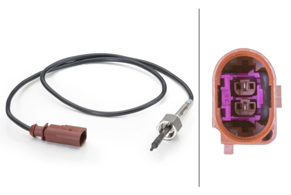 Sensor de temperatura de gases de escape después del filtro de partículas 070906088A Porsche