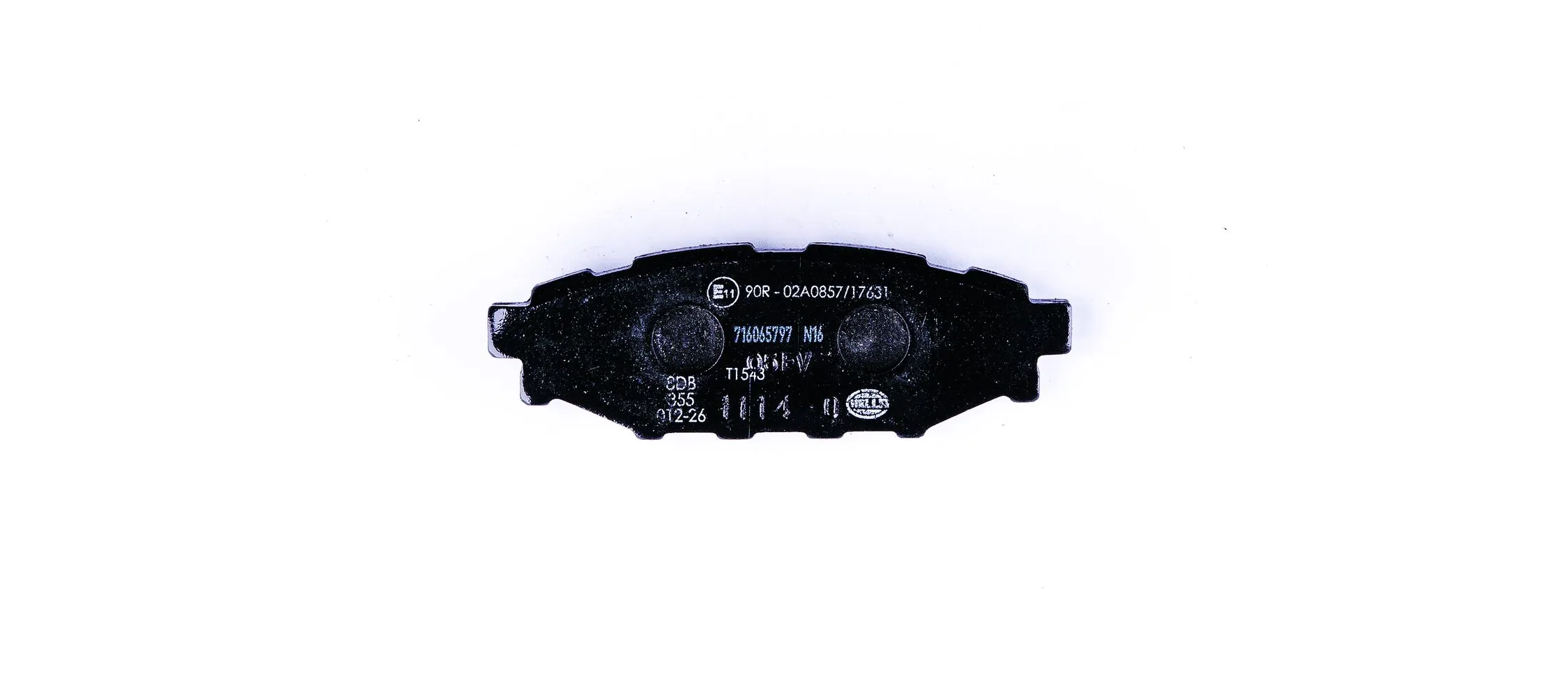 8DB355012261 HELLA Pastillas freno traseras
