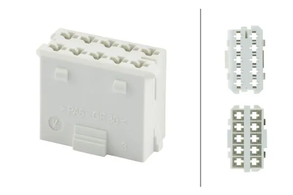 8JD010076002 HELLA Conector del sensor de desgaste de pastillas de freno