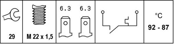  Sensor de temperatura Volkswagen LT 