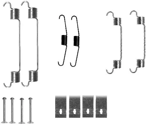 Kit de montaje de zapatas de freno traseras para Honda Jazz GD, GE