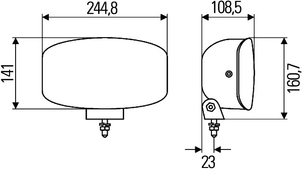1FE008773041 HELLA Faro antiniebla izquierdo/derecho (universal)