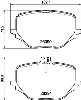 Pastillas traseras de freno Mercedes S sedán (W223) (2020 - 2026) precio, desde 90,87 EUR