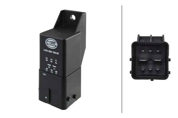 HELLA 4RV008188631 relé de precalentamiento Renault Clio
