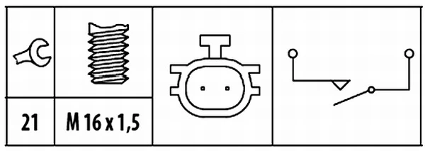 Sensor de marcha atrás MN132387 Mitsubishi