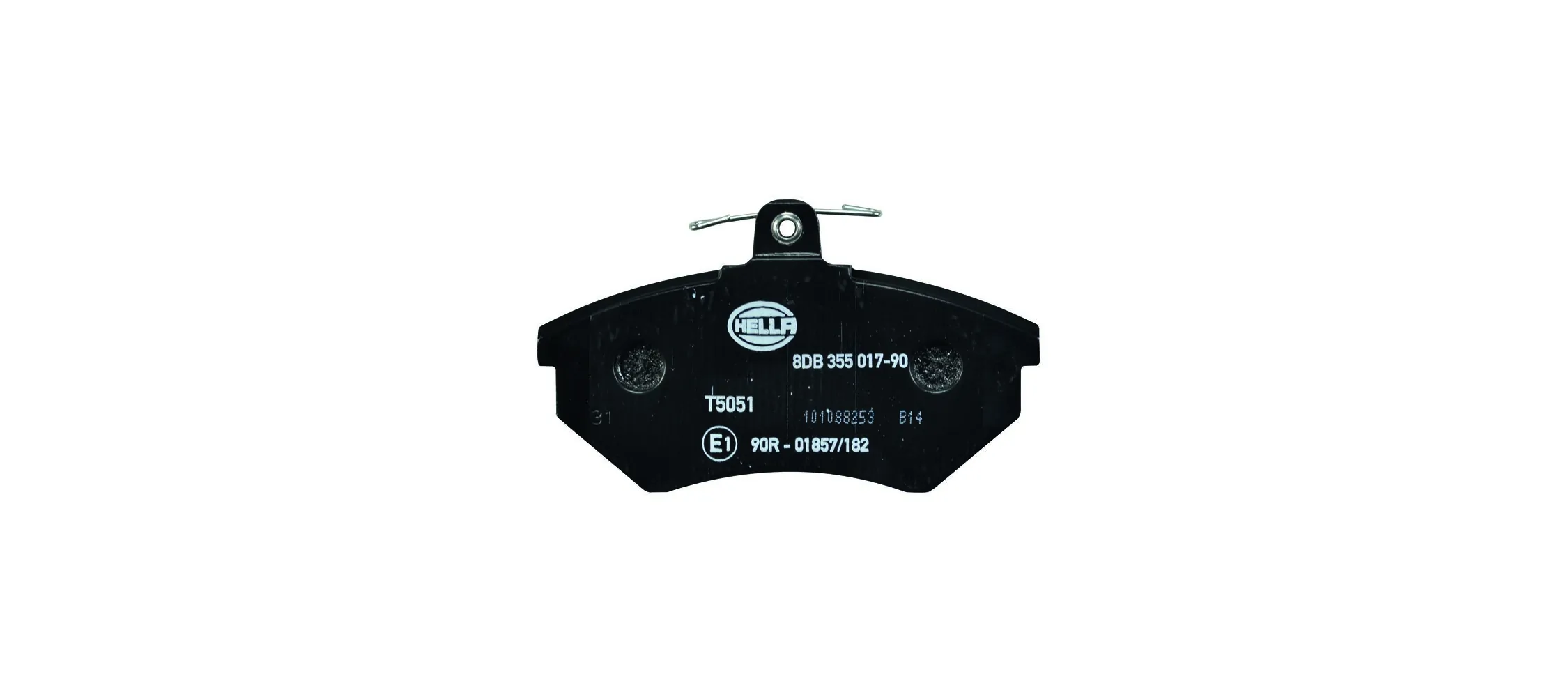 8DB355017901 HELLA Pastillas delanteras