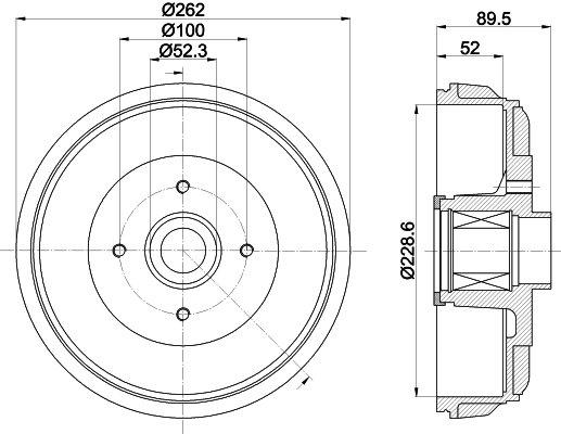 Comprar 4154230101 Mercedes Tambor de freno trasero