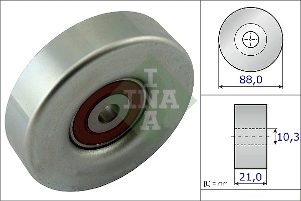 Comprar Polea tensora auxiliar de la correa poly V Toyota Yaris  P10 a bajo precio