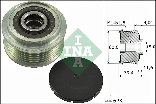 Polea alternador para Toyota Yaris P21