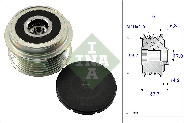 Polea libre del alternador Ford Maverick II (1N2)