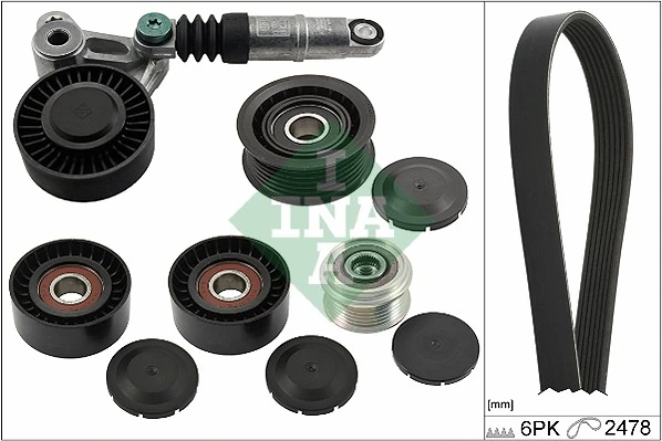 Correa de transmisión, completo para Porsche Cayenne II 92A