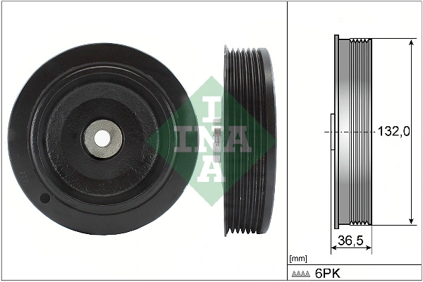 Polea de cigüeñal para Renault Clio BC57, 5357