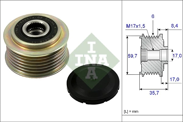 Polea alternador para Mazda CX-7 ER