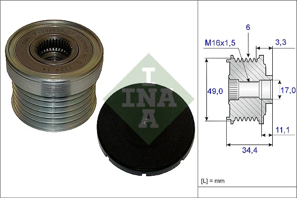 Polea alternador para BMW 1 E81