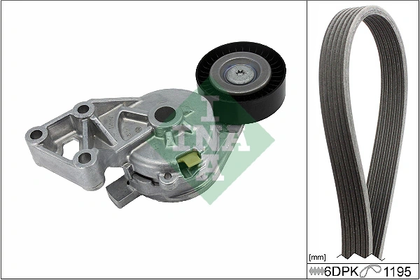 Comprar Correa de accesorios, juego Volkswagen Transporter  7HB, 7HJ, 7EB, 7EJ a bajo precio