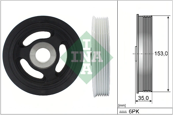 Polea dámper para Citroen C3 I (FC)