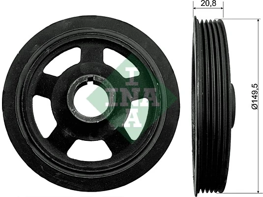 Polea de cigüeñal para Hyundai I30 GDH