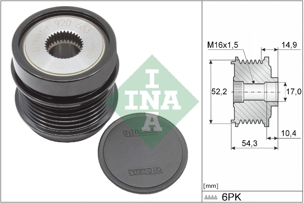 Polea de alternador para Mercedes E (W213)