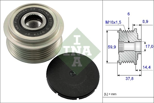 Polea alternador para Hyundai Tucson TM