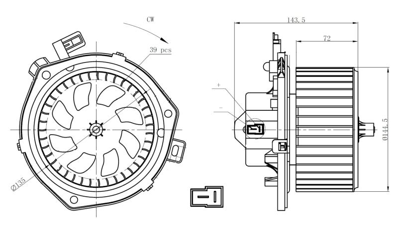 Motor eléctrico, ventilador habitáculo Iveco Daily 4