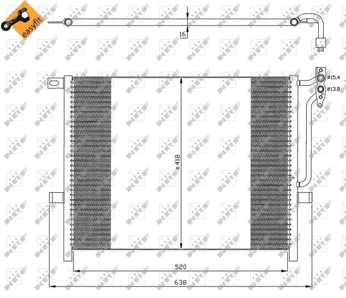 35589 NRF Radiador de aire acondicionado