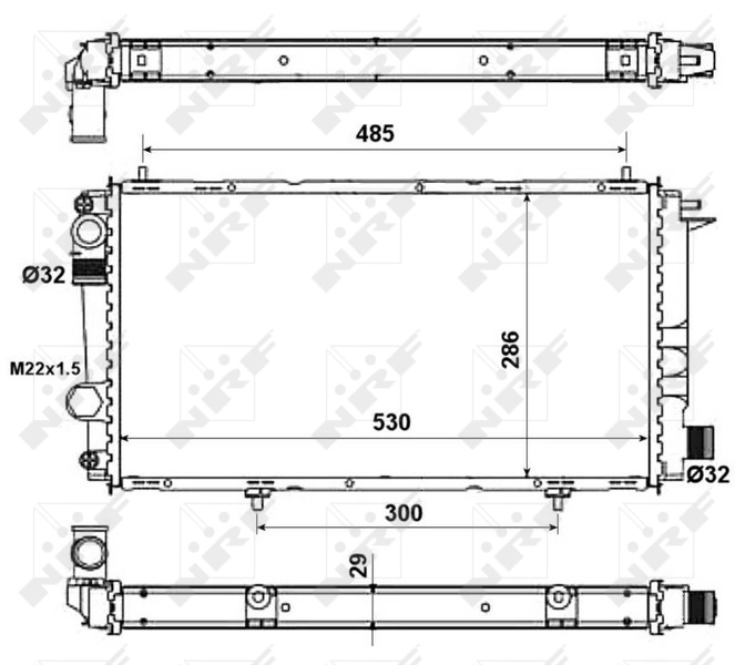Radiador 58957 NRF
