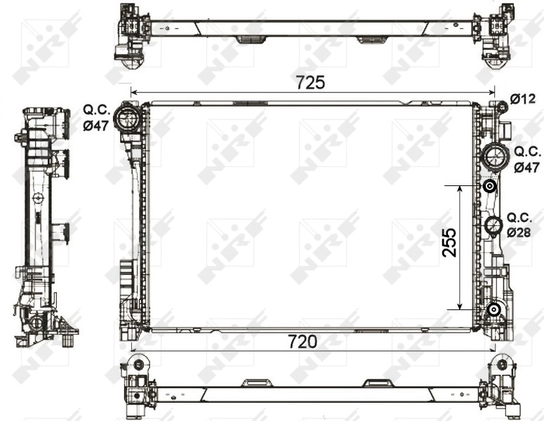 Radiador 53140 NRF
