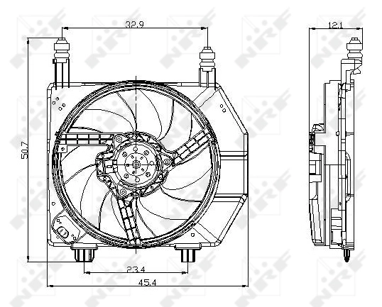 47077 NRF Ventilador de refrigeración del motor