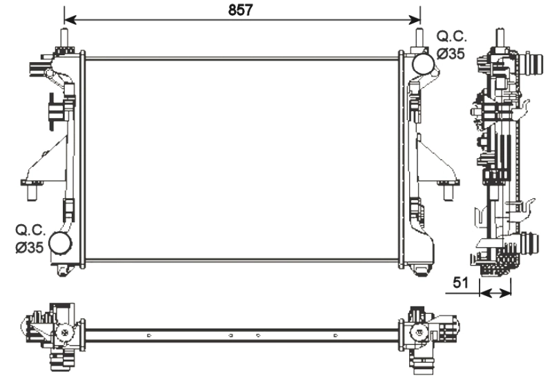 Radiador 54203 NRF