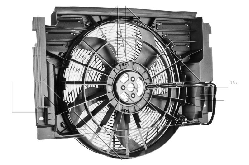 47218 NRF Difusor del radiador del aire acondicionado con ventilador y motor