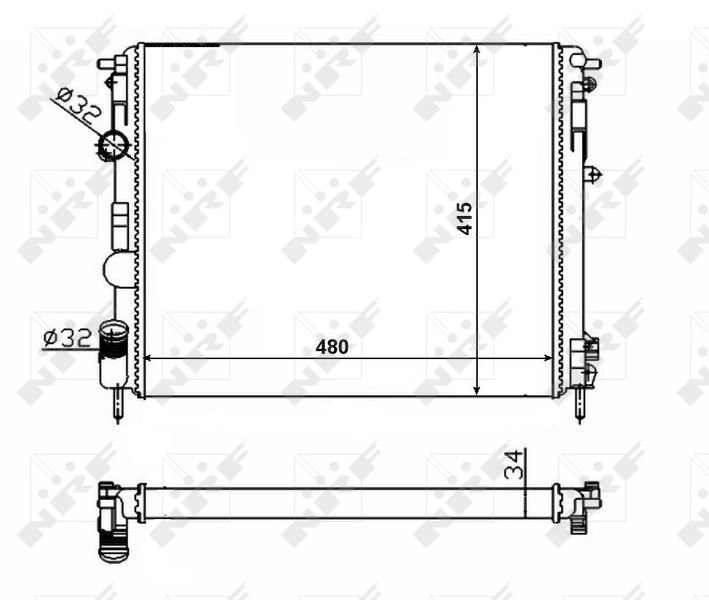 Refrigeración del motor para Renault Clio SYMBOL LB0, LB1, LB2