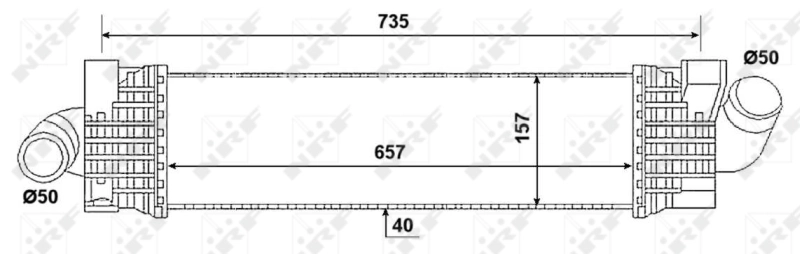 Intercooler 30906 NRF