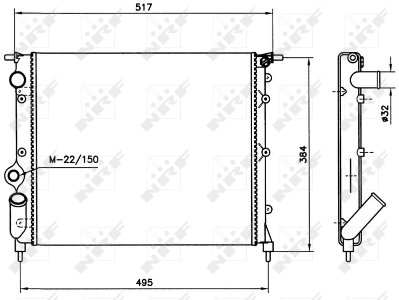 Comprar 58786 NRF Radiador de auto