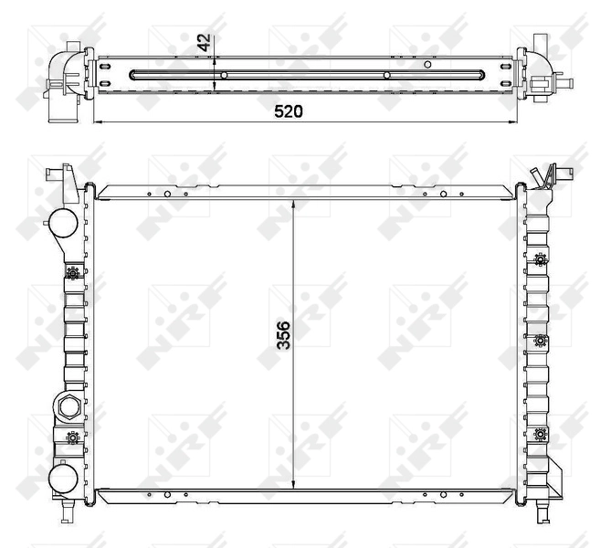 Comprar 53608 NRF Radiador de auto