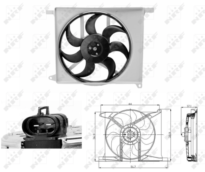 Comprar Ventilador eléctrico de refrigeración completo (motor y hélice) Opel Astra 53B a bajo precio