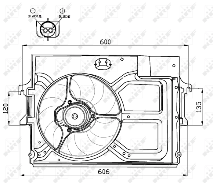 Ventilador, refrigeración motor NRF 47490 precio, desde 51,23 EUR