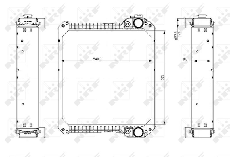 Radiador de água NRF 54077