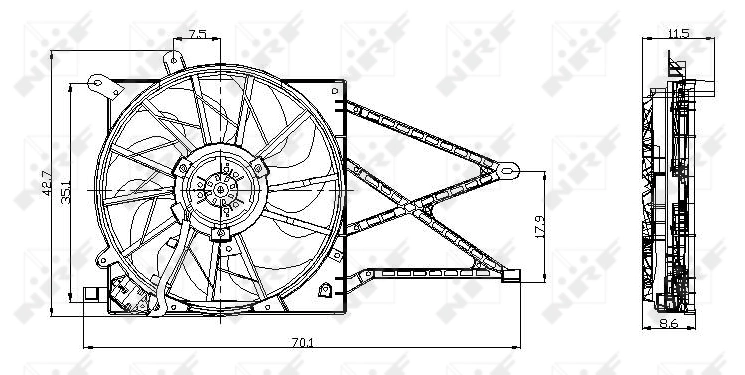 1341299 Volvo Ventilador de refrigeración del motor