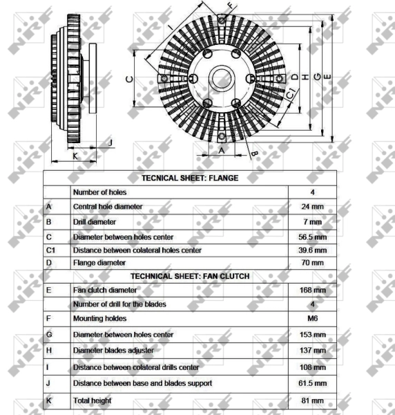 Comprar Embrague viscoso de ventilador Mitsubishi L 200 III K60, K70