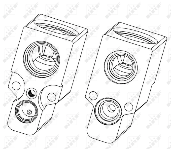 Válvula TRV del aire acondicionado JQD100270 Land Rover