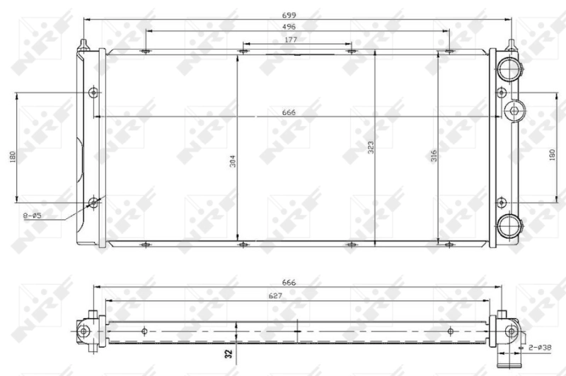 53960 NRF Refrigeración del motor