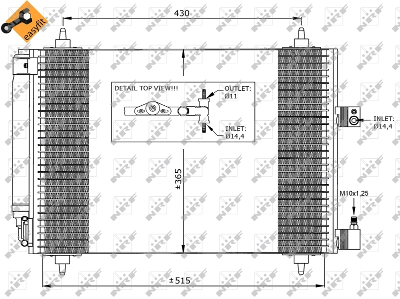 Comprar 35649 NRF Condensador de aire acondicionado