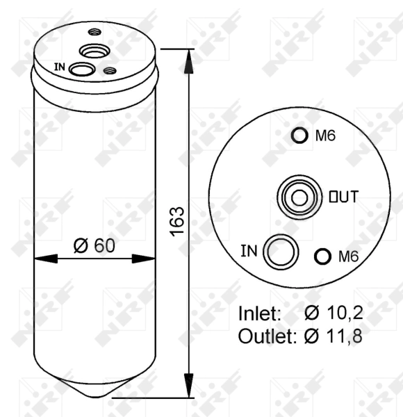 Filtro deshidratador 33222 NRF